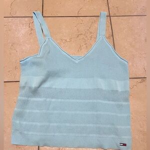 NWT Tommy jeans teal crop top